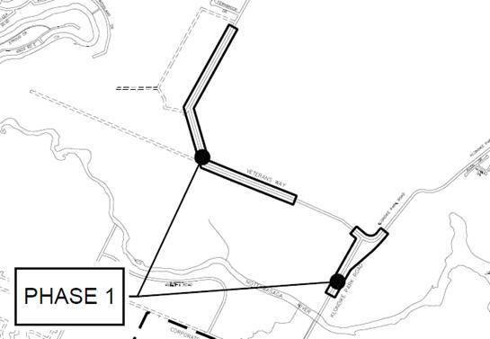 Veterans Way Phase one map image