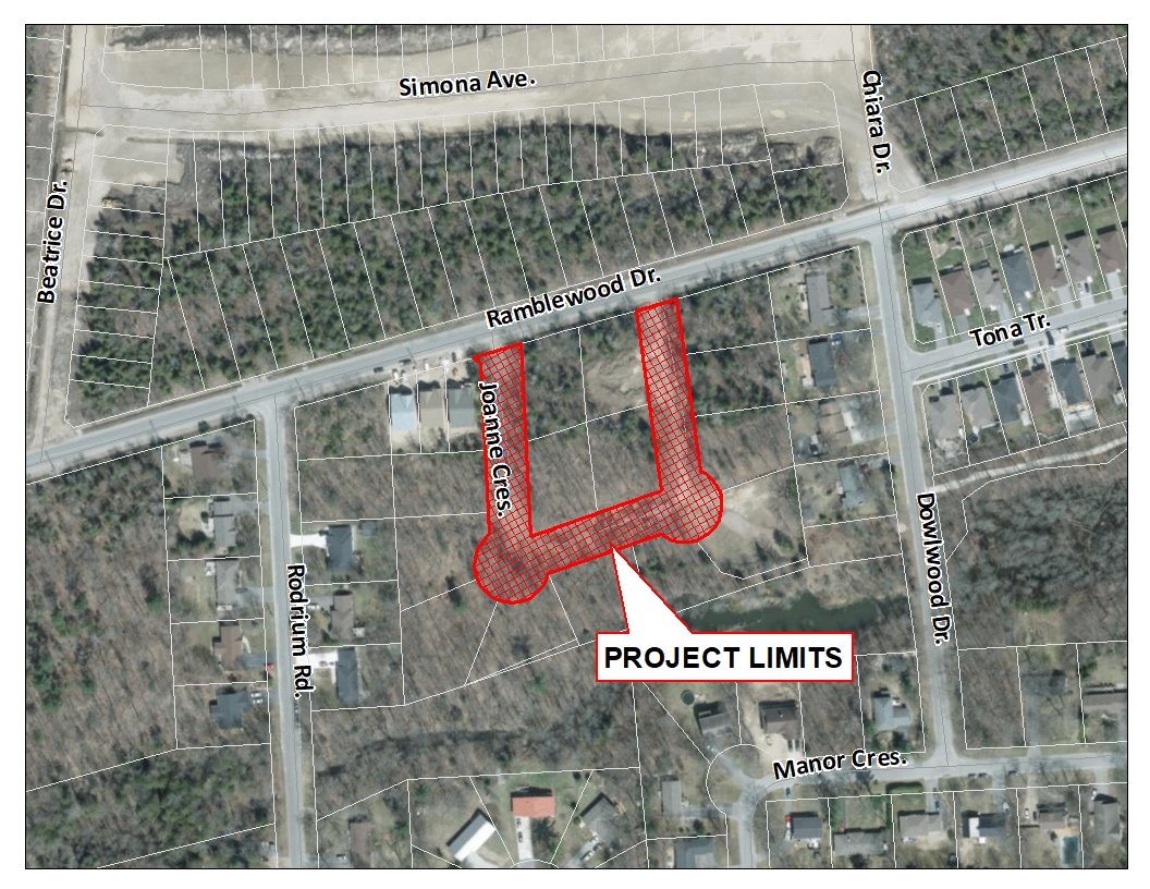 Joanne Crescent Project Limits Map